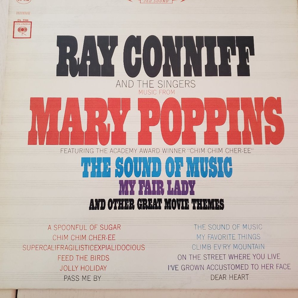 Ray Coniff and the singers from Mary Poppins Vinyl Record